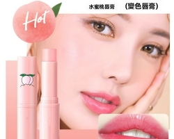 水蜜桃味潤唇膏